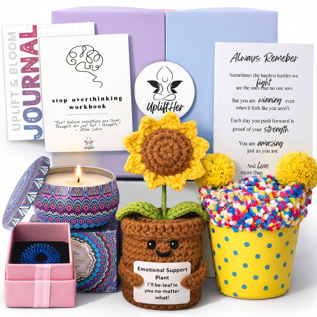 Get Well Soon Gift Baskets for Women, Care Package, Womens Gifts – Cheer Filled Gift Boxes for Depression, Anxiety, or Tough Times – Perfect Self Care