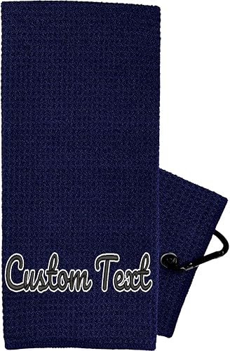 Miniatura 9 de Toalla de golf personalizada con bordado de lobo, toallas de golf con monograma para bolsas de golf con clip, toalla de golf personalizada para