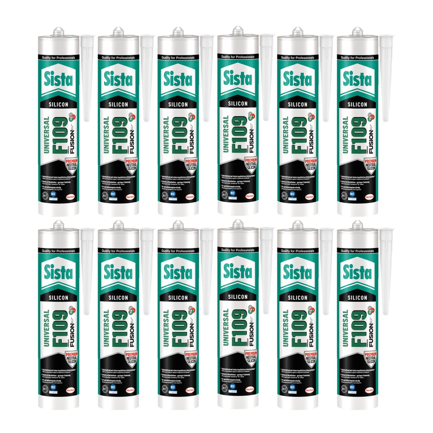 Mastic Sista F109 Fusion gris clair pour joints détanchéité