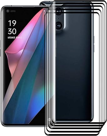 for Oppo Find X3 Pro Screen Protector Tempered Galss, KJYF [5 Pack] High Clear [9H Hardness] [Bubble Free] Screen Tempered Glass Protective Film for Oppo Find X3 Pro 6.7 Inch.