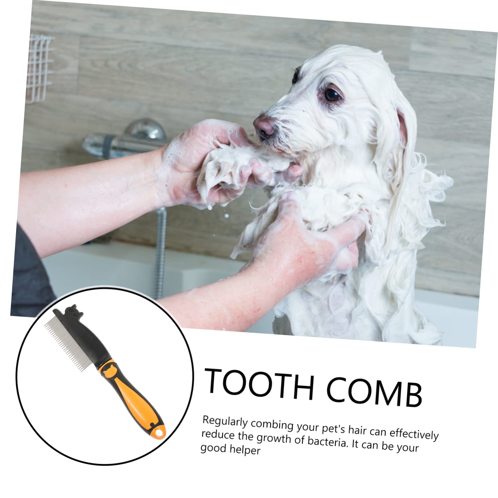 SUPVOX 3piezas Peine De Cuidado Para Mascotas Compacto Peine De Inoxidable Para Perros y Gatos Para Desenredar y Quitar El Pelo Muerto Diseño Ergonómico y Para Piel De Tu Mascota