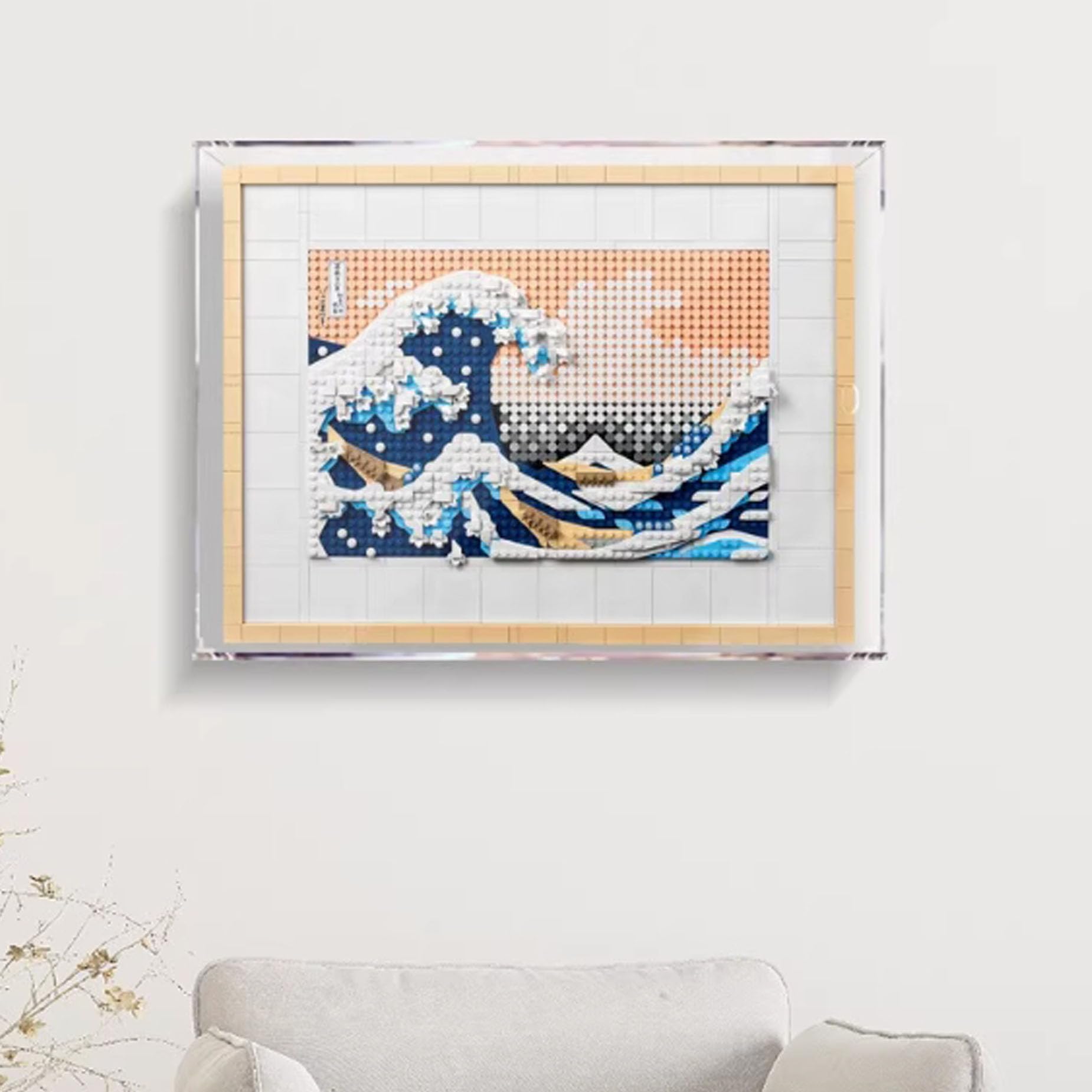 PHOVKFR Acrylic Display Case for Lego 31208 Surfing Model, Dust Box, Photo Frame Wall Display Case