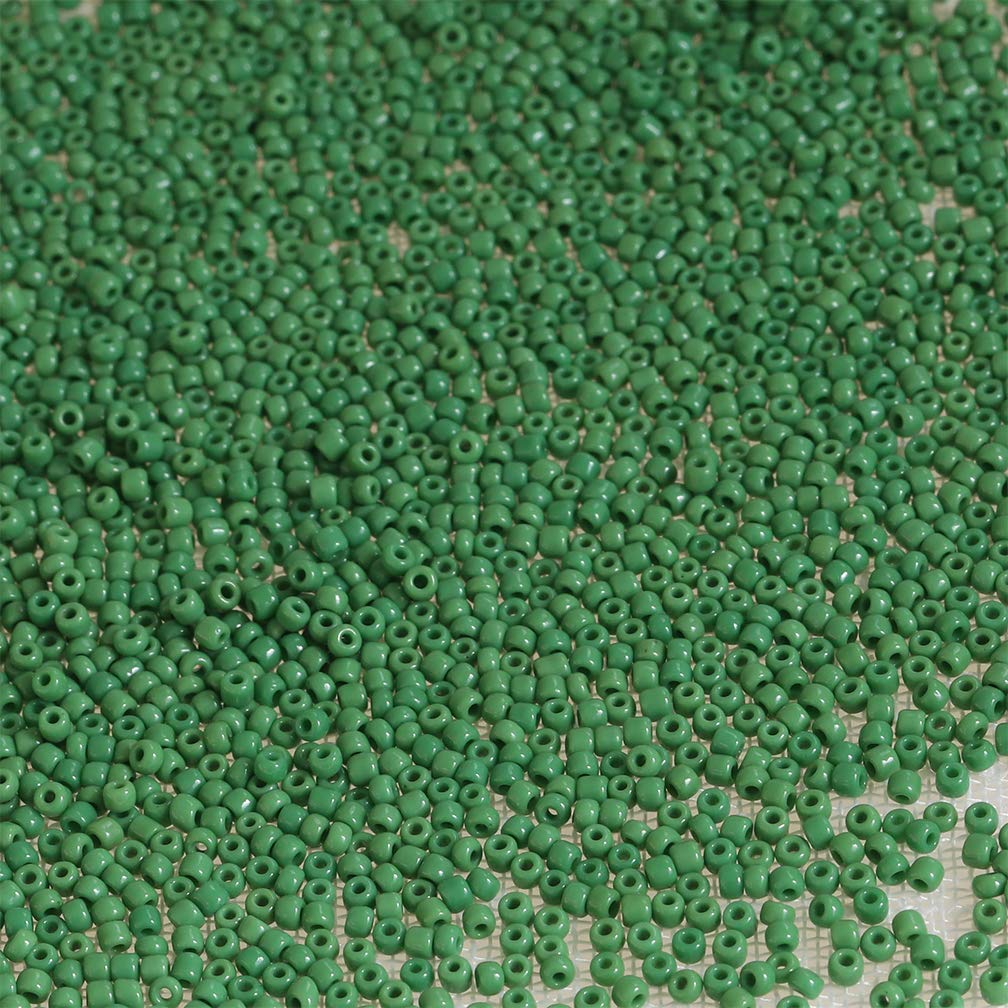 Tibaoffy Size 12/0 Crafts Glass Seed Beads 2mm Dark Green Beads for Jewelry Making (Total About 100g About 11000pcs)