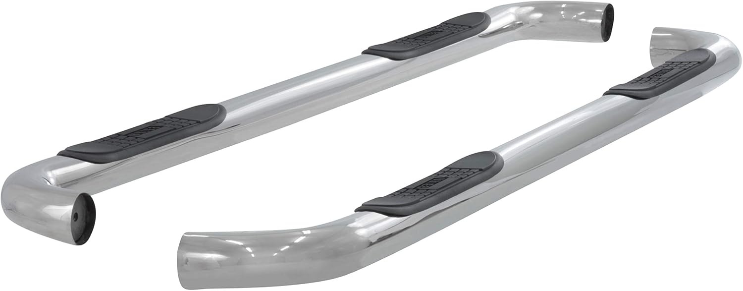 ARIES 203010-2 3-Inch Round Polished Stainless Steel Nerf Bars, No-Drill, Fits Select Ford Explorer Sport Trac