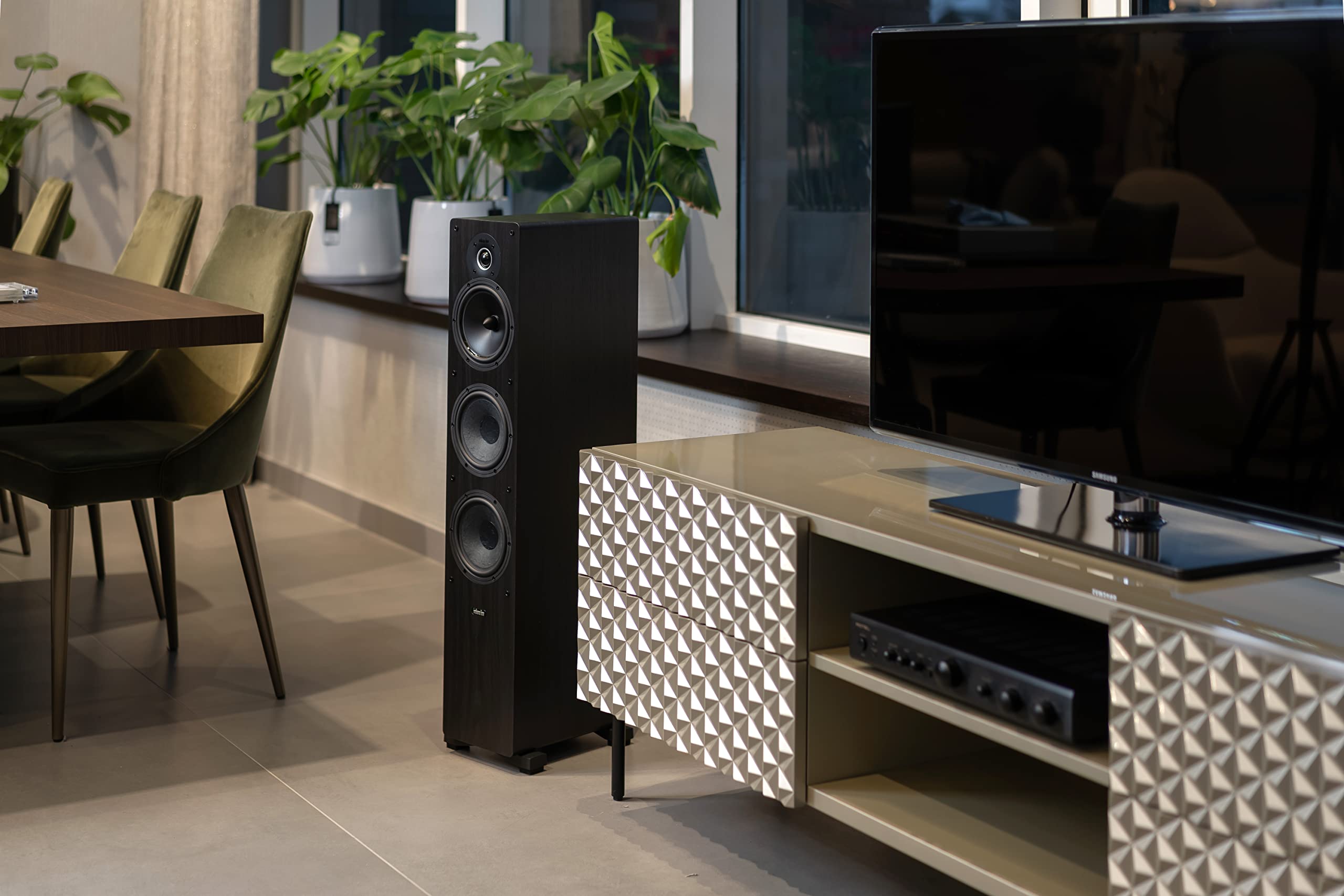 Indiana Line Tesi 661 N diffusore da pavimento - coppia (rovere nero)