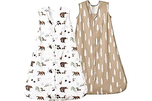 Burts Bees Baby 100% Cotton Sleep Sack, 18-24 Months, Woodland