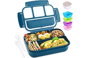 Bento Box Adult Lunch for Boys, Leakproof Lunch Containers for Kids Boys with 4 Compartments