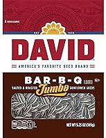 Vista 1 de David BBQ - Semillas de girasol, 5.25 onzas, (2 paquetes) tostadas y saladas