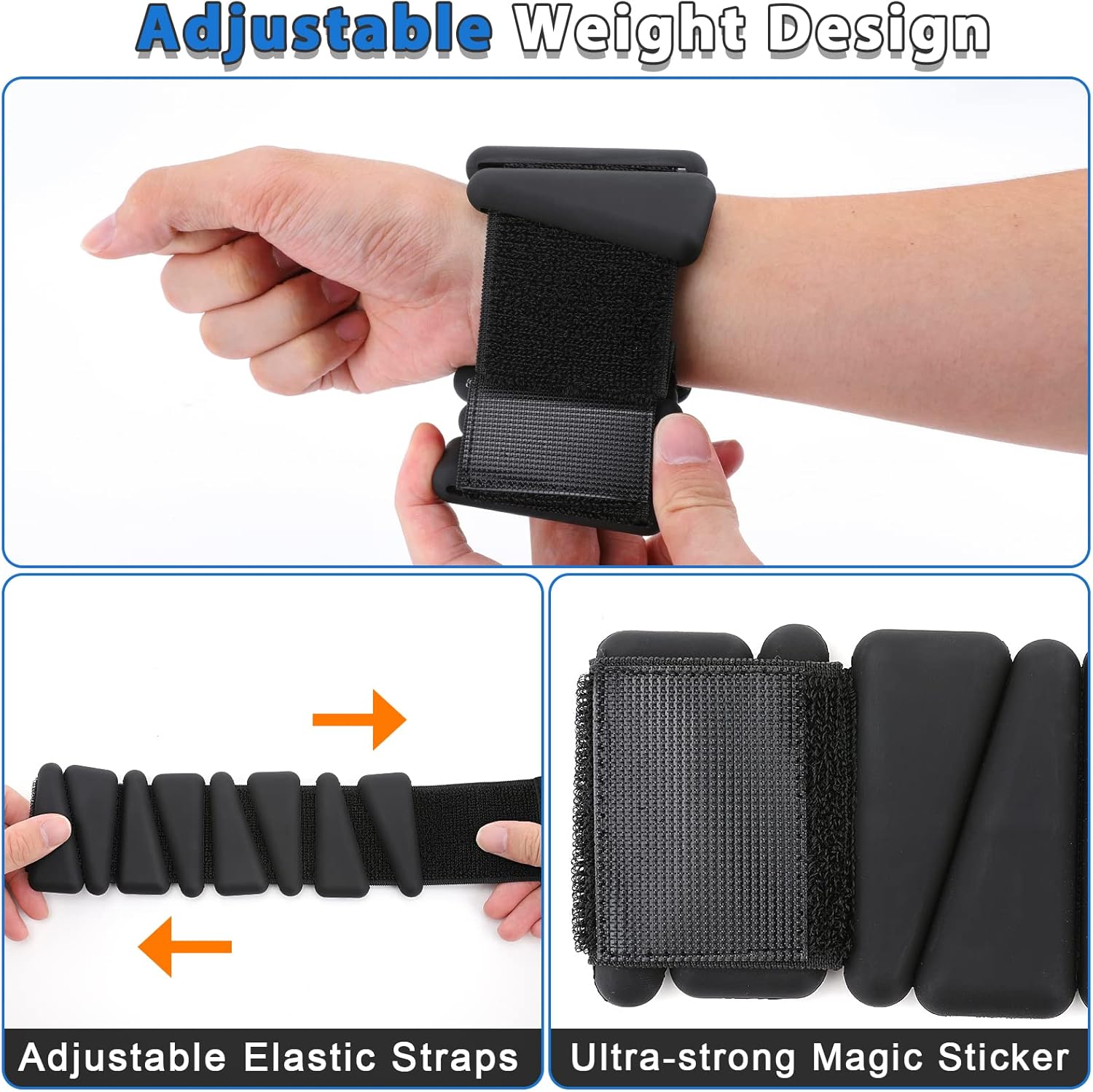 Buy Adjustable Ankle Weights for Women Men Kids, Biupky 1 Pair 2 lb