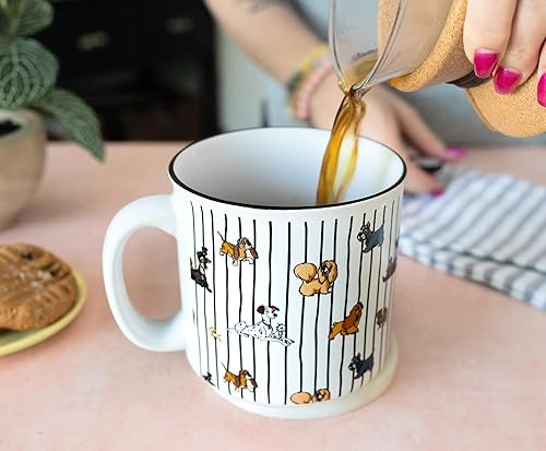 Miniatura 4 de Disney Taza de cerámica para cámper de perros, taza de café de viaje sin BPA para expreso, cafeína, cacao, té, taza de fogata para exteriores
