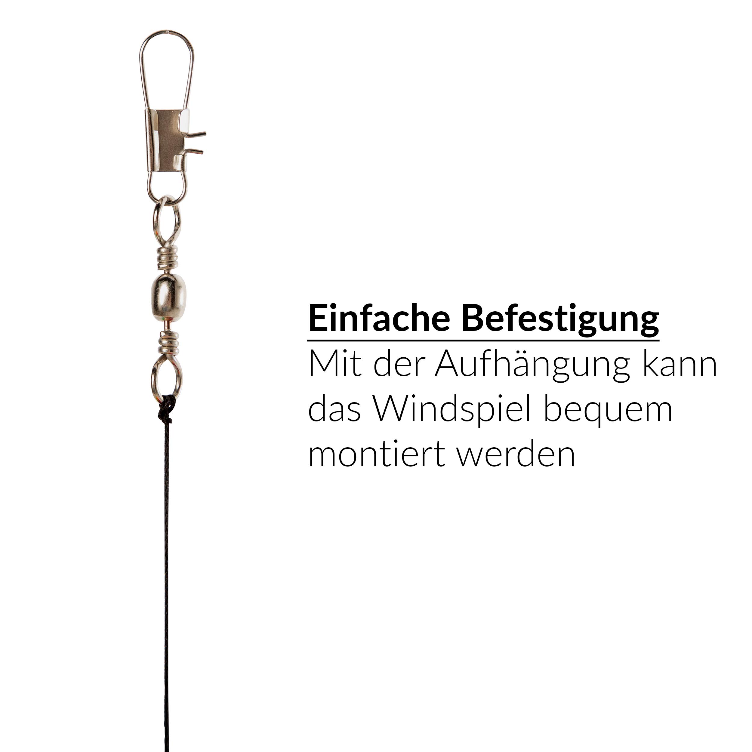 Wolkenstürmer Dimensioni sacco a vento 90 cm – turbina eolica arcobaleno – resistente ai raggi UV, robusto e resistente alle intemperie – scacciapensieri con girella in alluminio per giardino