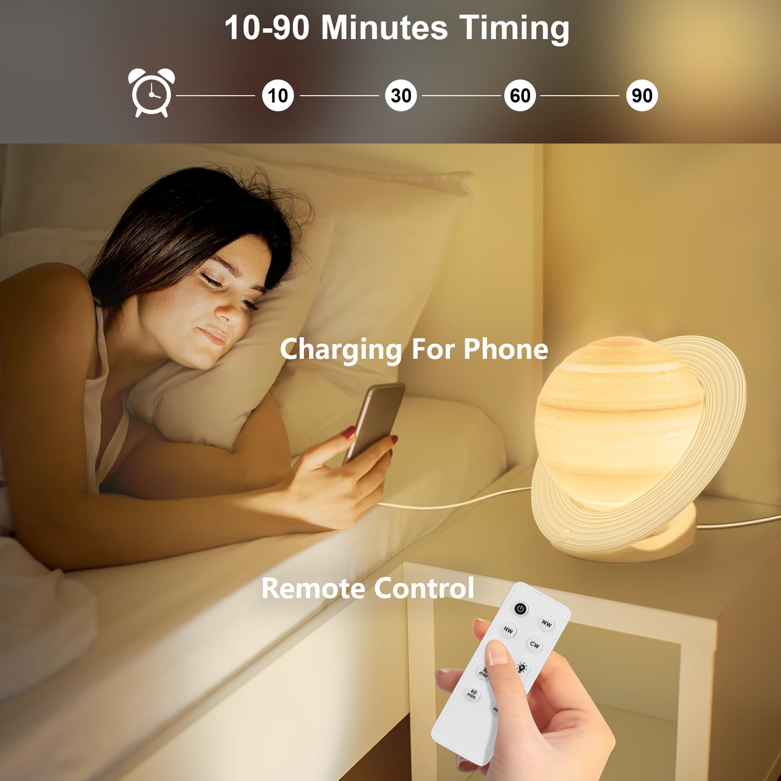 10000 LUX Day Light Therapy Lamp – 3D Printed Happy Lamp With Adjustable Brightness - View #4