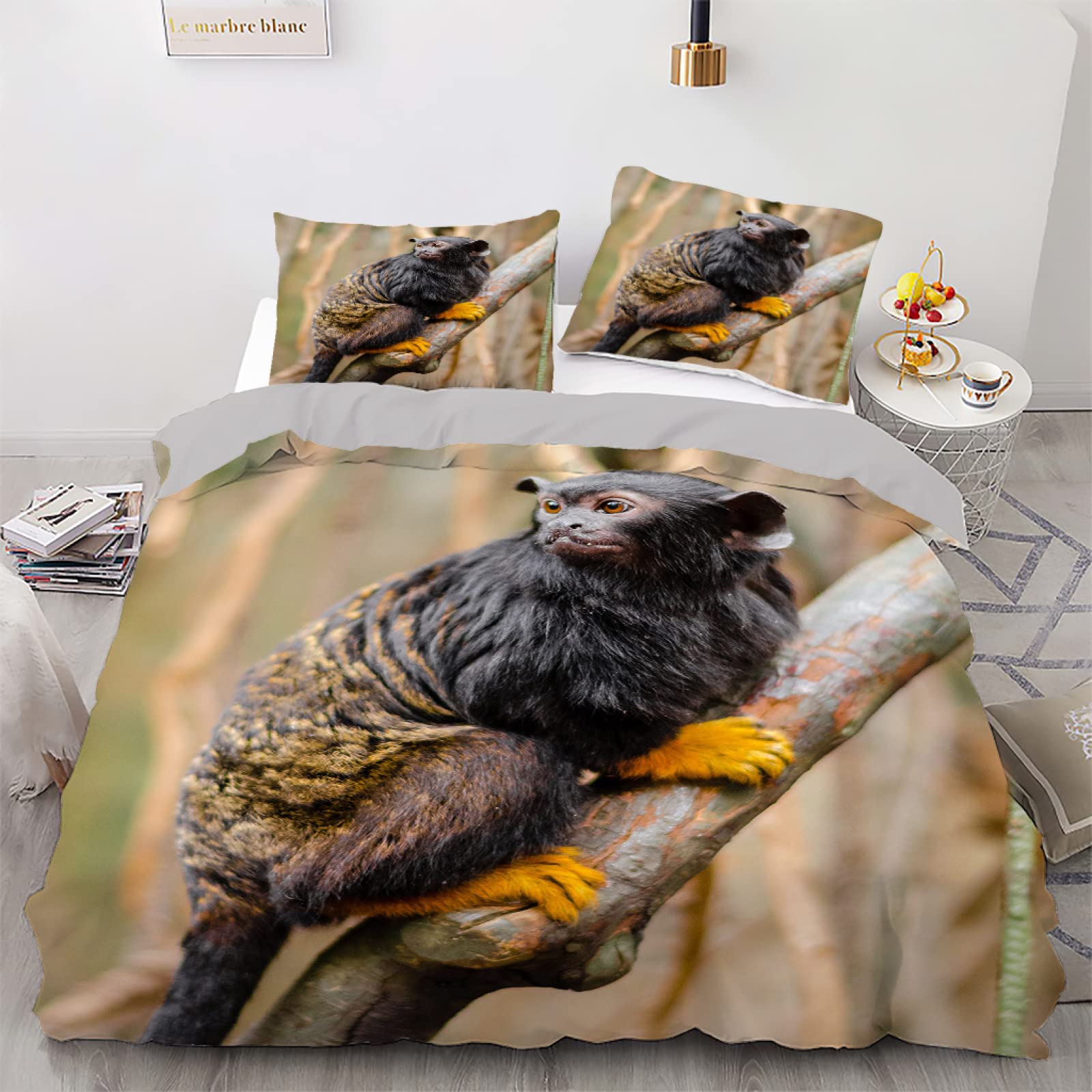Parure de lit animal brun 240x260 pour une chambre cosy et chaleureuse