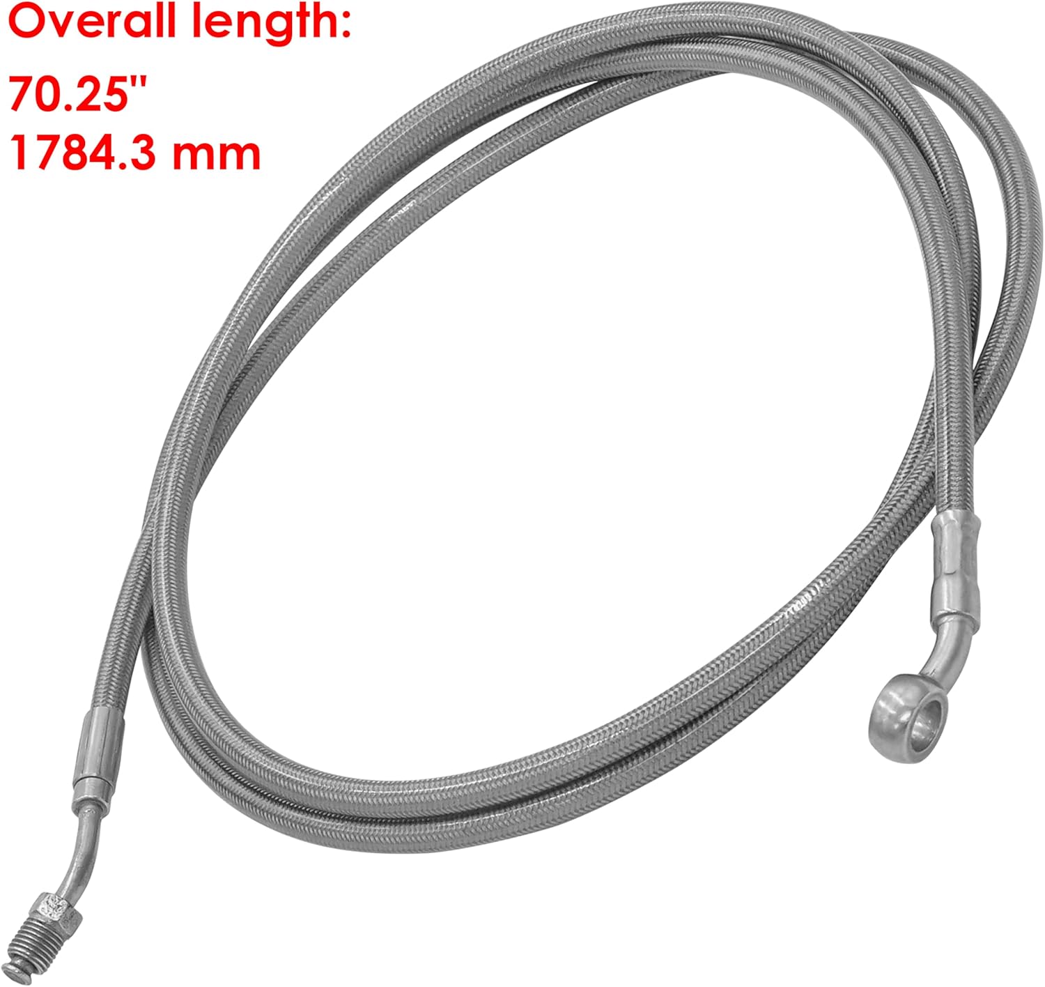 Caltric Rear Right Brake Line Compatible with Polaris RZR Trail S 1000 2016-2021 / S4 2019-2021/1912257