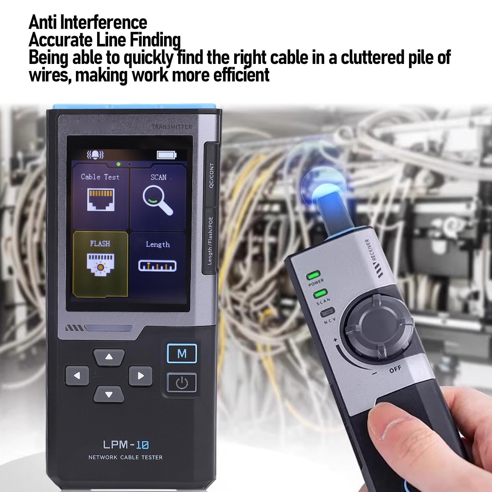 Akozon Netzwerkkabel -Tester Multi -funktionaler Kabel - Zur Fehlerbehebungspflicht