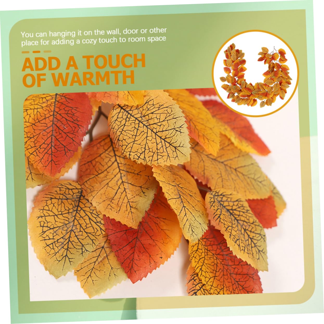 3piezas Guirnalda Magnolia Artificiales para Decoración De Otoño Adorno Festivo para Hogar y Cafeterías Diseño Acogedor y Versátil