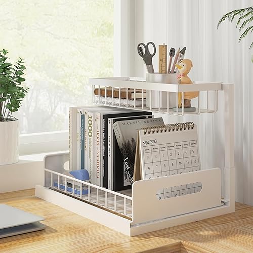 Miniatura 4 de REALINN Under Sink Organizer, Pull Out Cabinet Organizer 2 Tier Slide Out Sink Shelf Cabinet Storage Shelves, Under Sink Storage for Kitchen