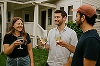 Vista 4 de KX-WARE Juego clásico de copas de vino de acrílico multiusos, vasos de vino de plástico con tallo de 12 onzas, juego de 8 transparentes