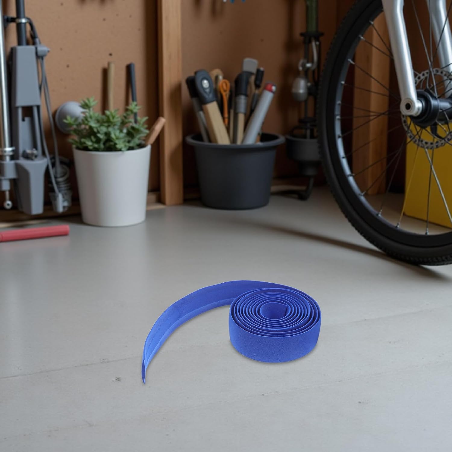 CALLARON Road Bike Handlebar Tape Bike Grip Tape Anti-Slip Carbon Fiber Wrap Sea Blue Cycling Handlebar Wrap Sturdy Road Cycling Accessories