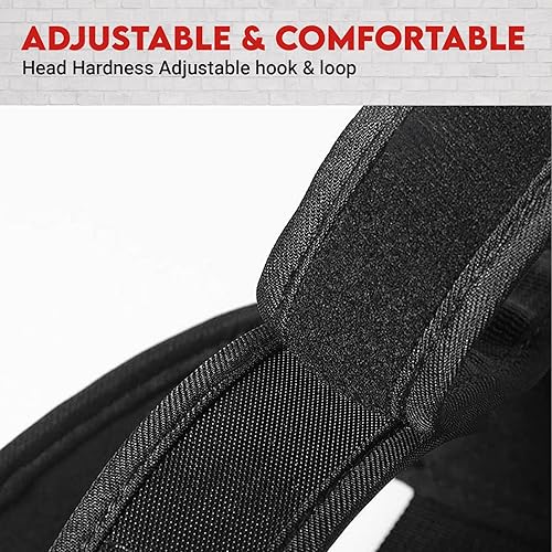 Miniatura 6 de DEFY Arnés de cuello, ejercitador de cuello para levantamiento de pesas, equipo de entrenamiento para cabeza, fortalecedor de cuello para