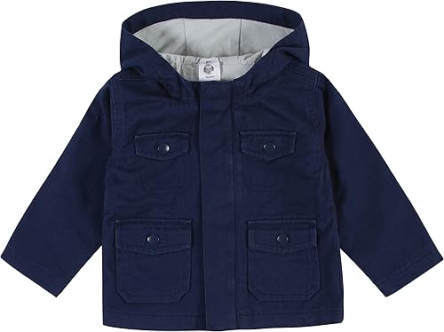 Gerber Chaqueta de sarga de algodón con capucha para bebé (niño pequeño)