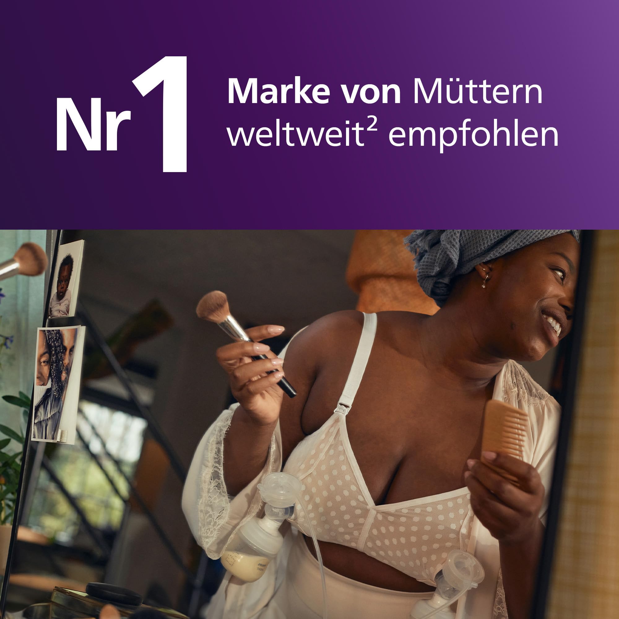 Philips AVENT Einzelmilchpumpen-Kit, mit der Natural Motion Technologie, ohne Motoreinheit, einfaches Reinigen und Zusammensetzen, Modell SCF337/01