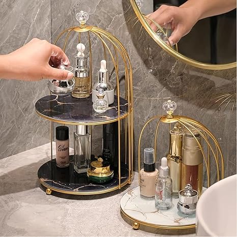 Amazon.co.jp: [Fiegcit] 化粧品収納棚 お洒落な化粧品収納棚