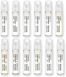 Henry Rose Full Collection Discovery Set - Travel Size Perfume Set with Clean, Gender-Inclusive Eau de Parfum Scents - Natural, Non Toxic, and Cruelty-Free Fragrance Gift (12 ct)
