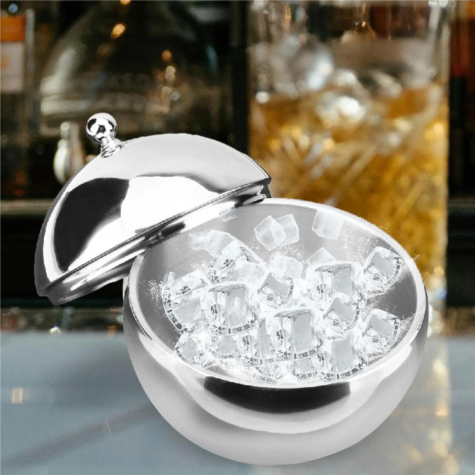 Eiskübel, Kühler, Champagner, Getränkekühler, Getränke, Saft, Getränkewanne, Bierhalter, Cocktail, Metalleimer, isolierte Eimer für Garten-Party