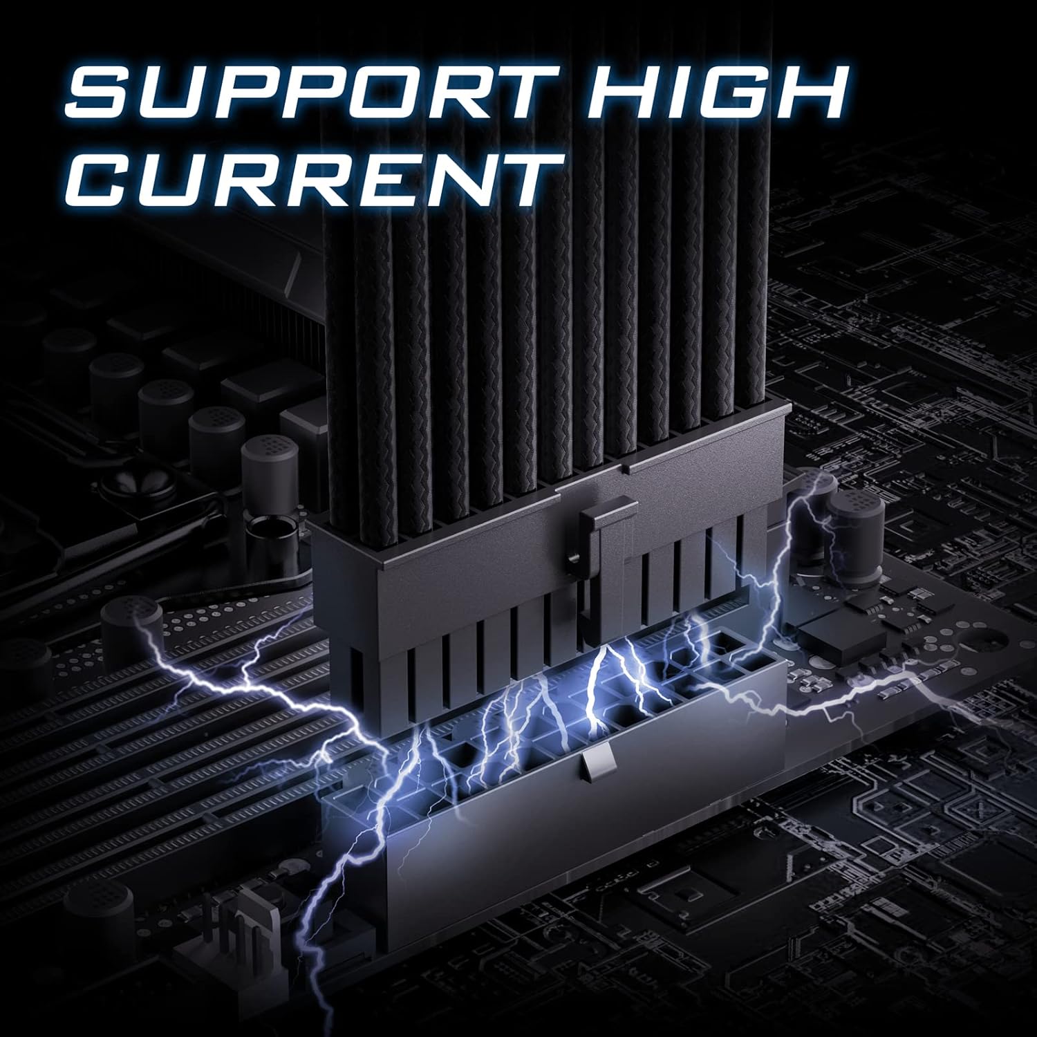 Best Cyber Monday 🔥 Antec Sleeved Cable - Power Supply Cable Extension Kit with Extra-Sleeved 24 PIN 8PIN 6PIN 4+4 PIN with Combs- Black (11.8inch/30cm)