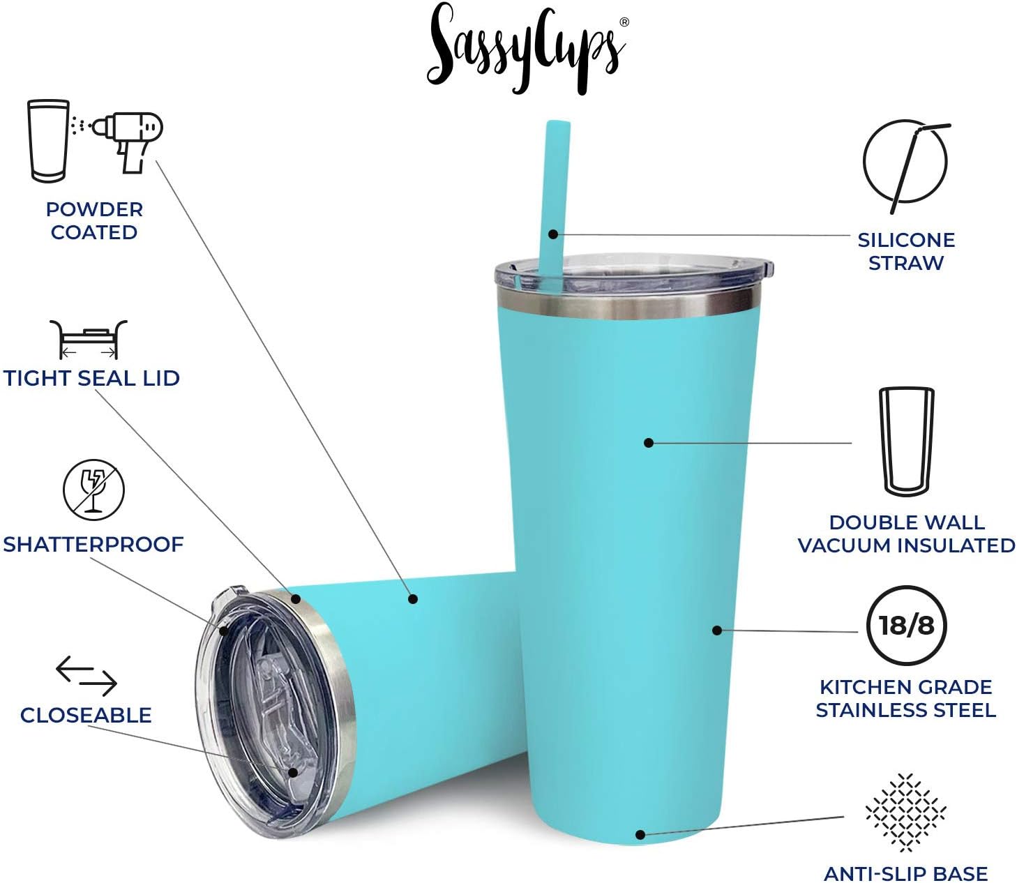 Best Cyber Monday 🔥 SassyCups Crazy Cat Lady Wine Tumbler | Funny Cat Themed Vacuum Stainless Steel Wine Glass Tumbler Cup with Straw | Cat Lover | Coffee Mug For Cat Mom | Cat Cup | Cat Owner (12 Ounce, Mint) Buy 1 get 1 🔥 SassyCups Crazy Cat Lady Wine Tumbler | Funny Cat Themed Vacuum Stainless Steel Wine Glass Tumbler Cup with Straw | Cat Lover | Coffee Mug For Cat Mom | Cat Cup | Cat Owner (12 Ounce, Mint)