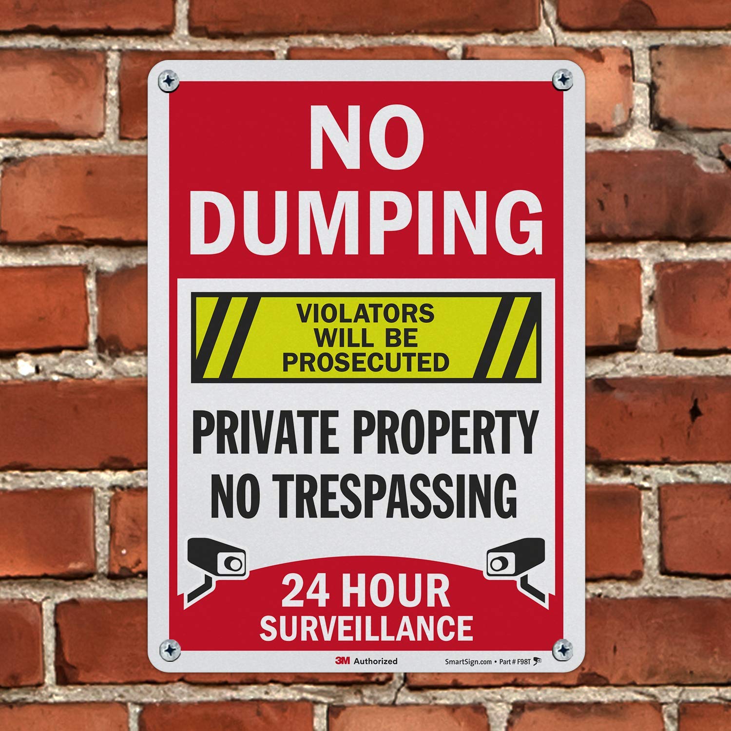SmartSign “No Dumping, Private Property, No Trespassing, Violators Will Be Prosecuted” Sign - Image 4