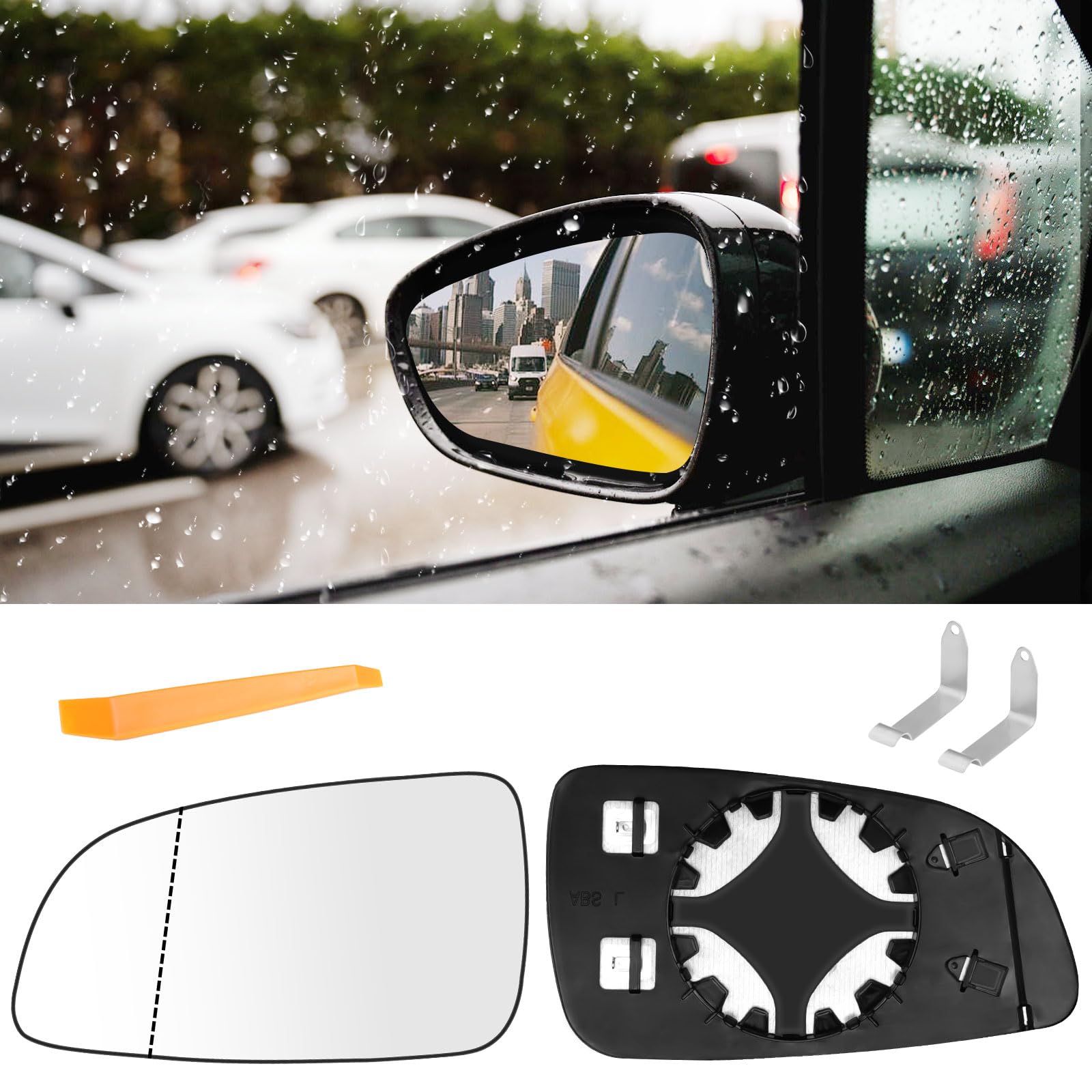 Espejo Retrovisor Opel Astra H Espejo Retrovisor Lateral Izquierdo Eléctrico Para Opel Astra H 2004-2009 - Color Negro Opc Astra H