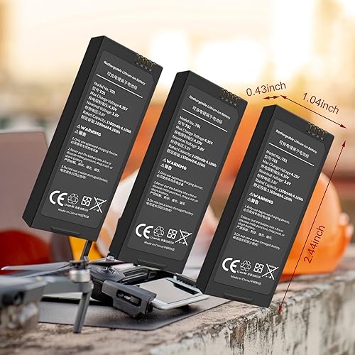 Miniatura 2 de Tello - Batería compatible con DJI Tello Drone 3 baterías batería de 1100 mAh 38 V batería DJI Tello Accesorios reemplazan la batería
