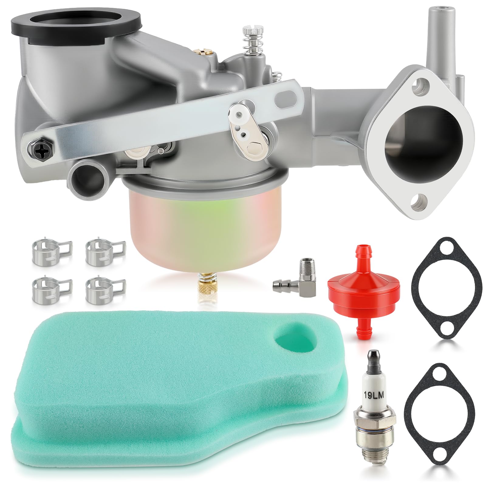 Carbhub 491590 193700 392152 Carburatore per 491590 390811 392152 Carb Adatto 191700 192700 193700 Serie motore con guarnizione Kit filtro olio aria