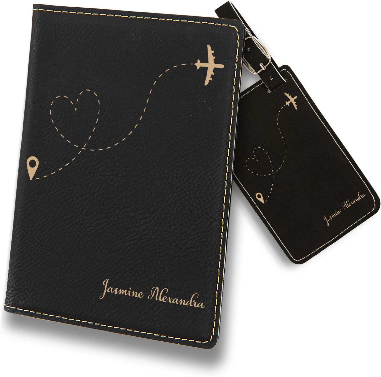 Map Design Passport Case, Luggage Accessories For Travel, Custom Design Passport Holder Cover Case, Passport Holder with Custom Luggage Tag