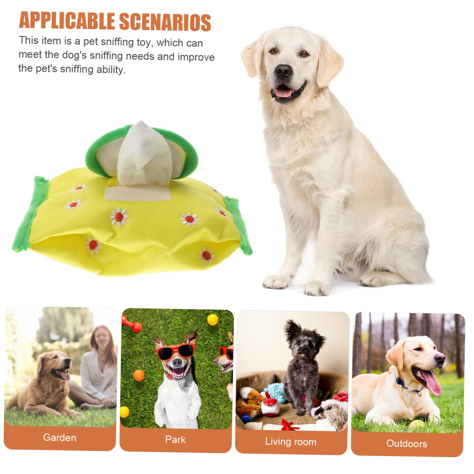 SUPVOX 4 Piezas Toalla De Papel para Mascotas Juguetes Peluche Adorable Juguete De Snuffle Cachorro Juguete para La Dentición Juguete Cachorro Animal Tela Oxford Perro De Juguete Portátil