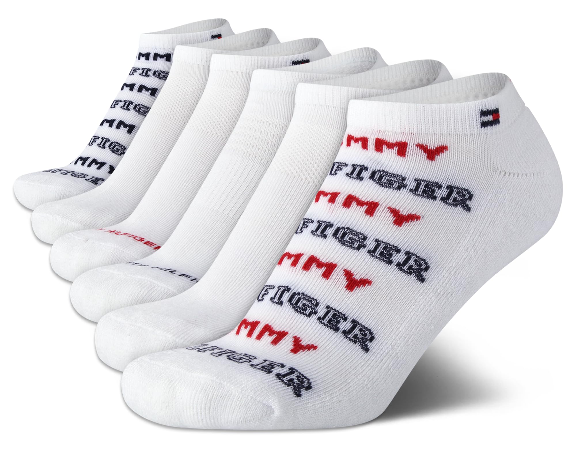 Tommy Hilfiger Womens No Show Athletic Socks – 6 Pack Low Cut Soft Cushioned Performance Socks for Women (Size 4-10)