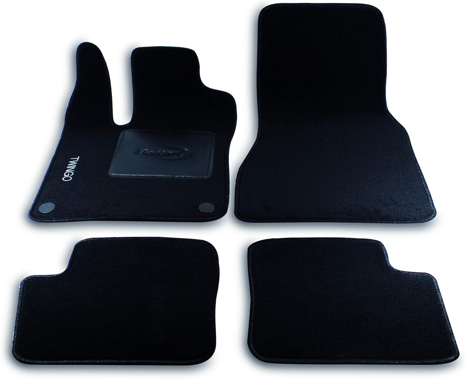 Bottari 39083 Custom Mat Velvet, Black, Set of 4