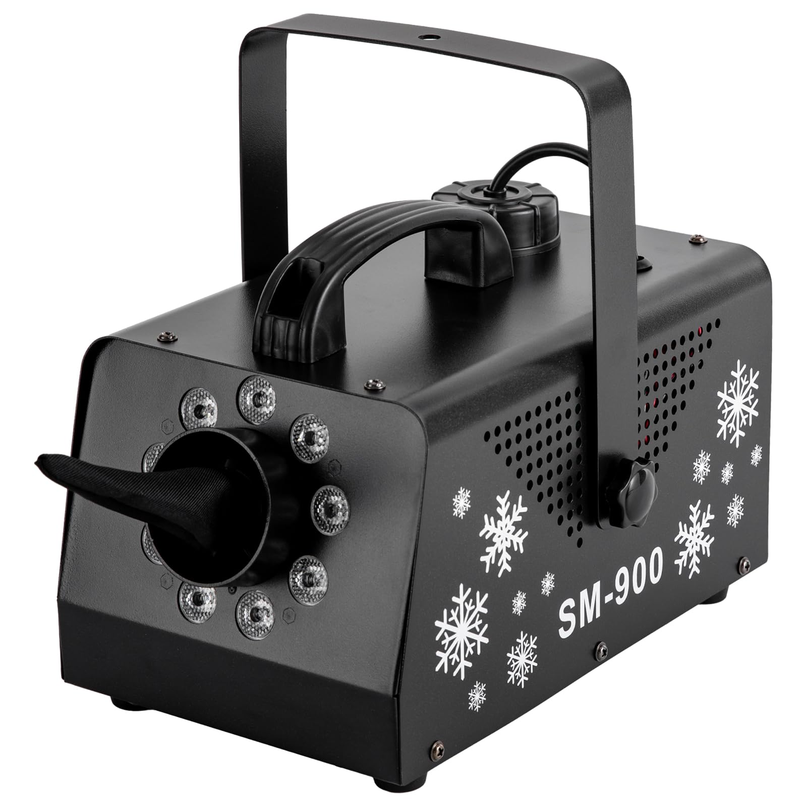 Machine à neige 900 W - Canon à neige LED - Effet neige - Canon à mousse - Pour Noël, Halloween, fêtes, mariage et scène DJ