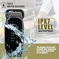 Vista 2 de Retekess TD154 Restaurant Pagers for Servers,Waitress Pager System,1312ft,IPX7 Waterproof,3 Operating Modes,5 Watch Receivers for Hotel,Kitchen,Bar