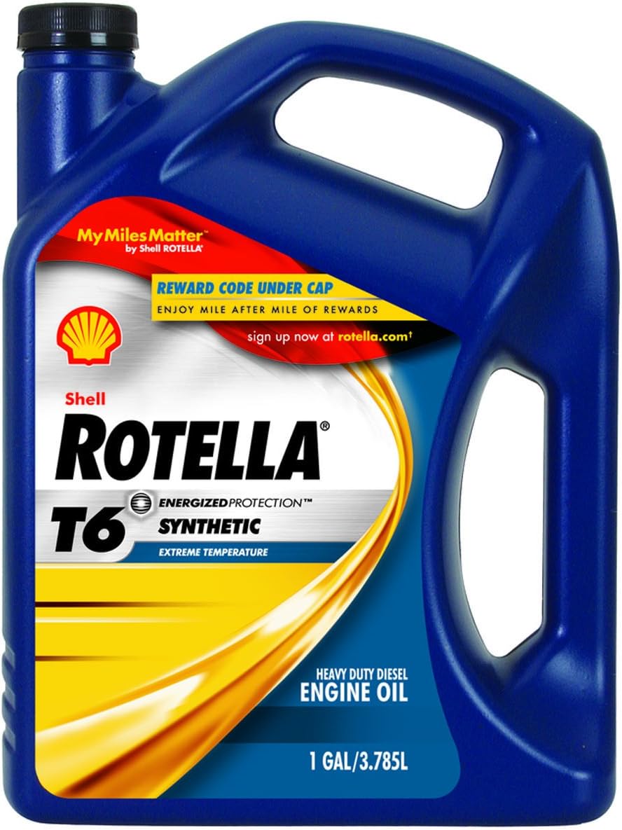 Shell Rotella T6 5W-40 4 Cycle Engine Heavy Duty Motor Oil 1 gal.