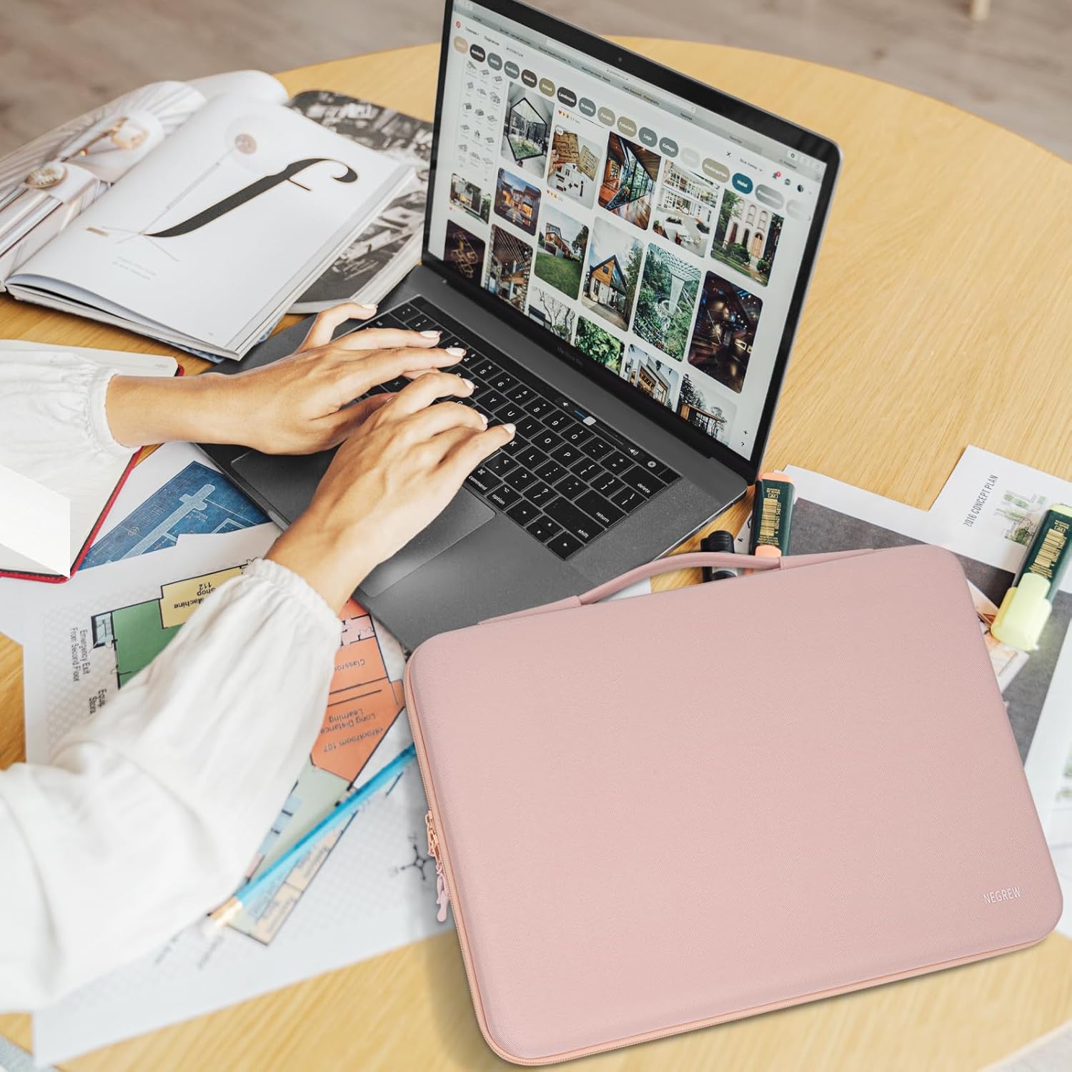 Hard Laptop Sleeve Case for 16 inch MacBook Pro M3/M2/M1 Pro/Max A2991, A2780, A2485, A2141,15.6 Inch HP Dell Razer Samsung Laptop Chromebook, MacBook Air 15 inch M3/M2 Computer Carrying Case
