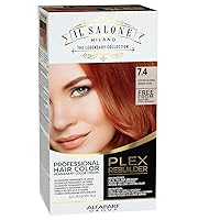 Vista 1 de Il Salone Milano Plex Rebuilder - Crema permanente para el cabello, color rubio cobrizo 7.4, kit profesional de tinte para el cabello para un brillo