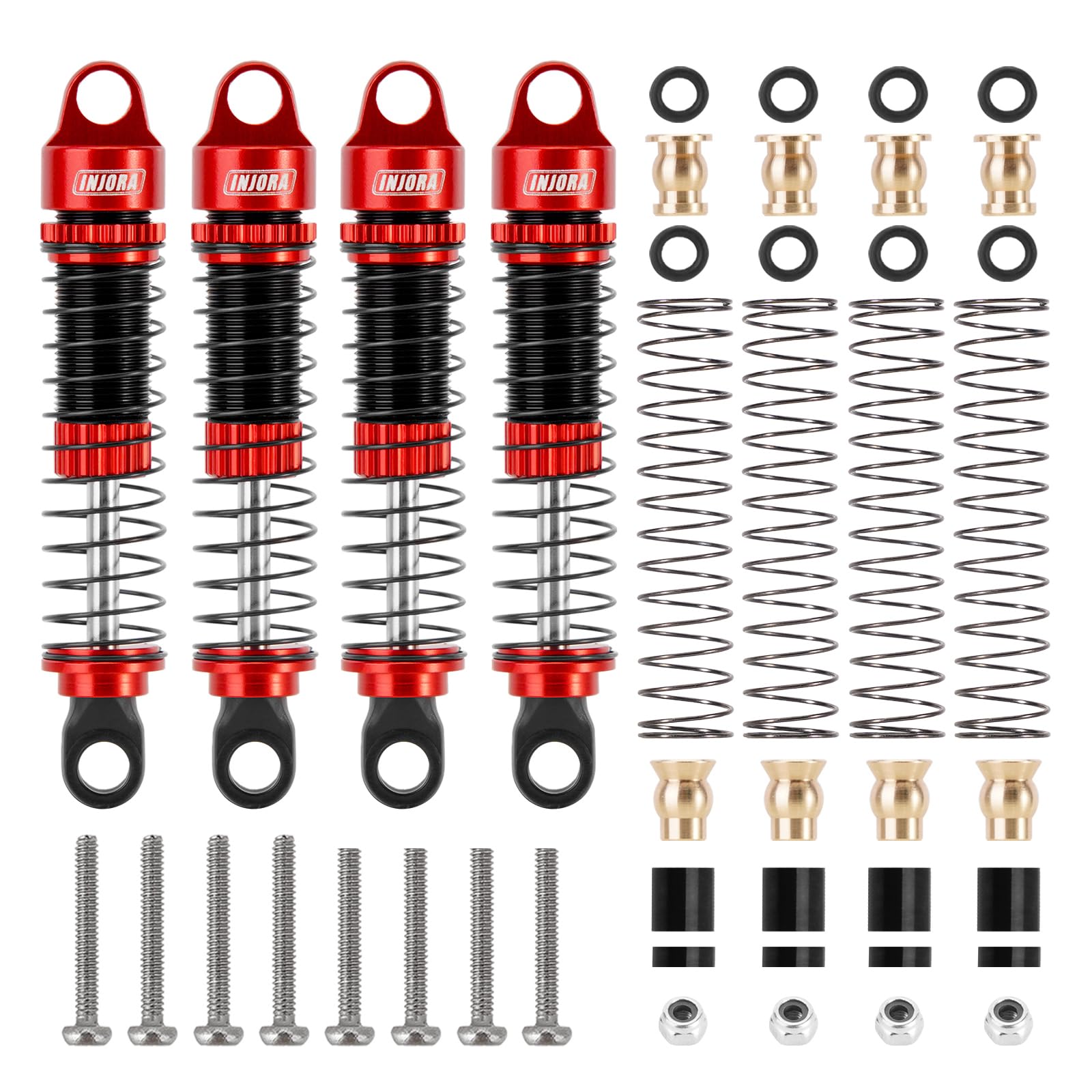 INJORA 53mm Gewinde Ölstoßdämpfer für 1/18 Redcat Ascent-18