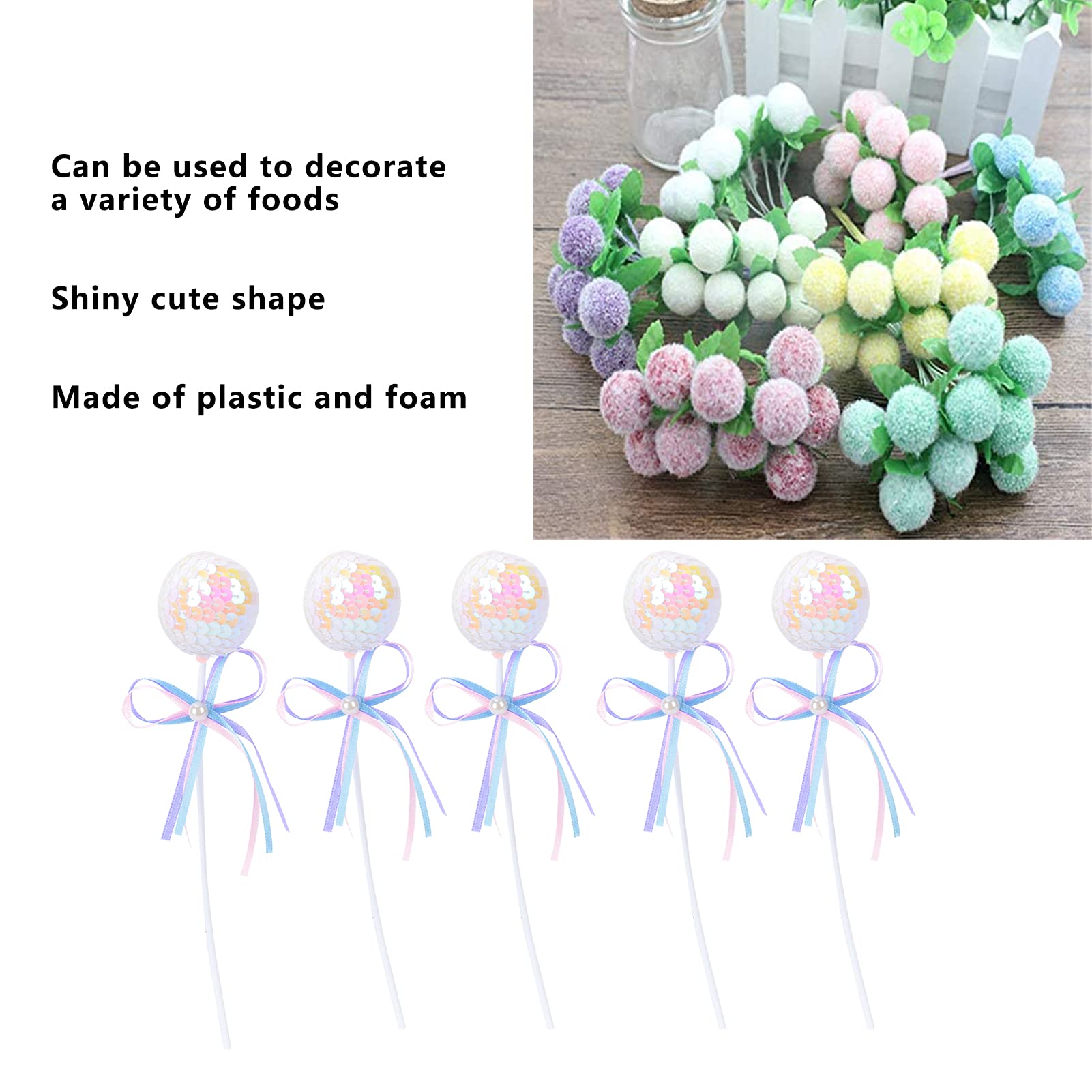 Amazon.co.jp: カップケーキトッパー、カップケーキピックフードピック