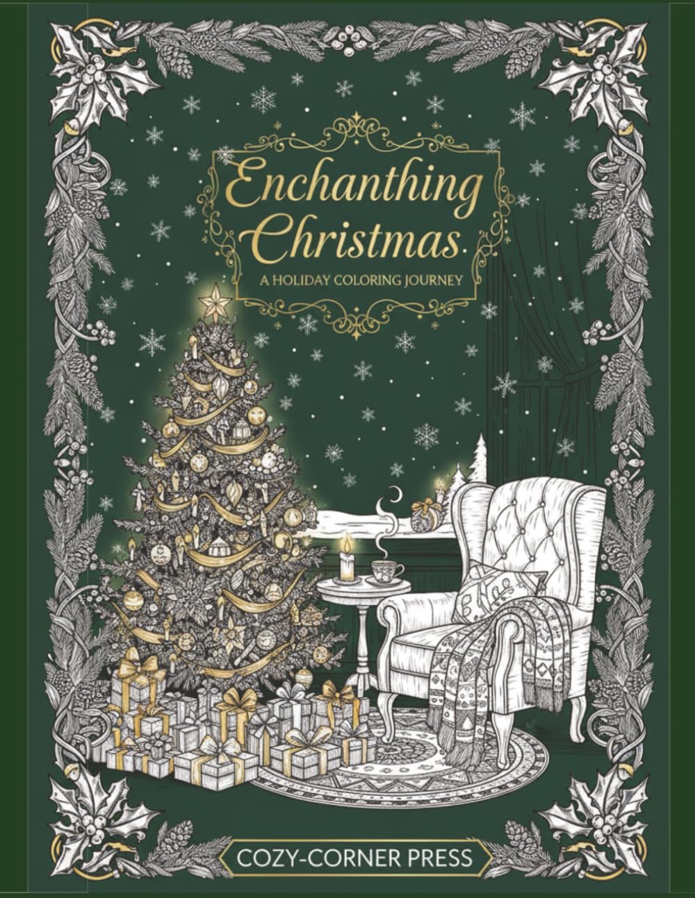 CHRISTMAS COLOURING BOOK for Adults & Teens: Stress-Relieving Holiday Patterns & Designs