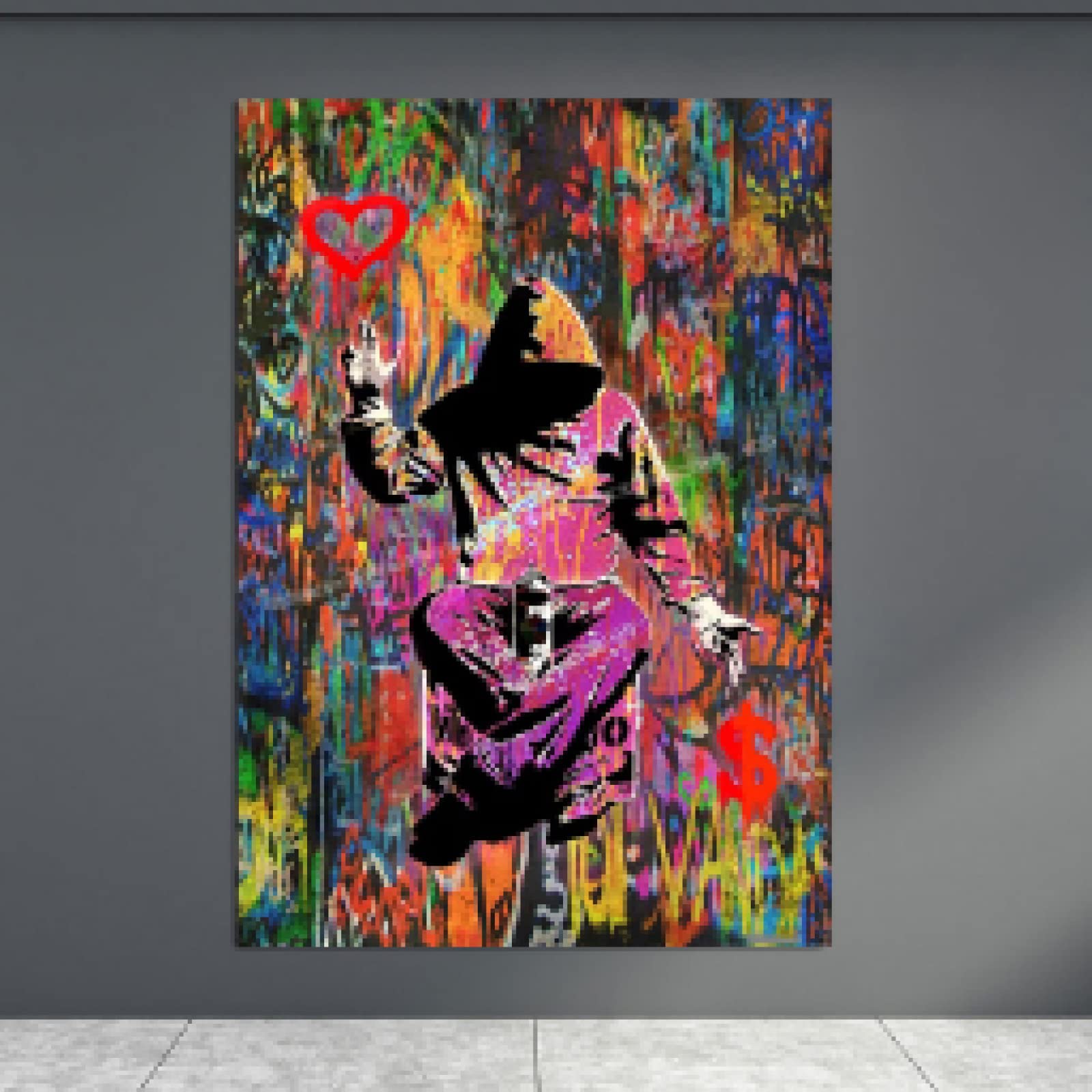 Amazon.co.jp: Love or Money グラフィティマネーキャンバス絵画