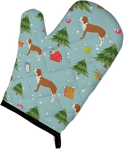 Vista 604 de Caroline's Treasures BB4904OVMT Christmas Siberian Husky Oven Mitt Heat Resistant Thick Oven Mitt for Hot Pans and Oven, Kitchen Mitt Protect Hands