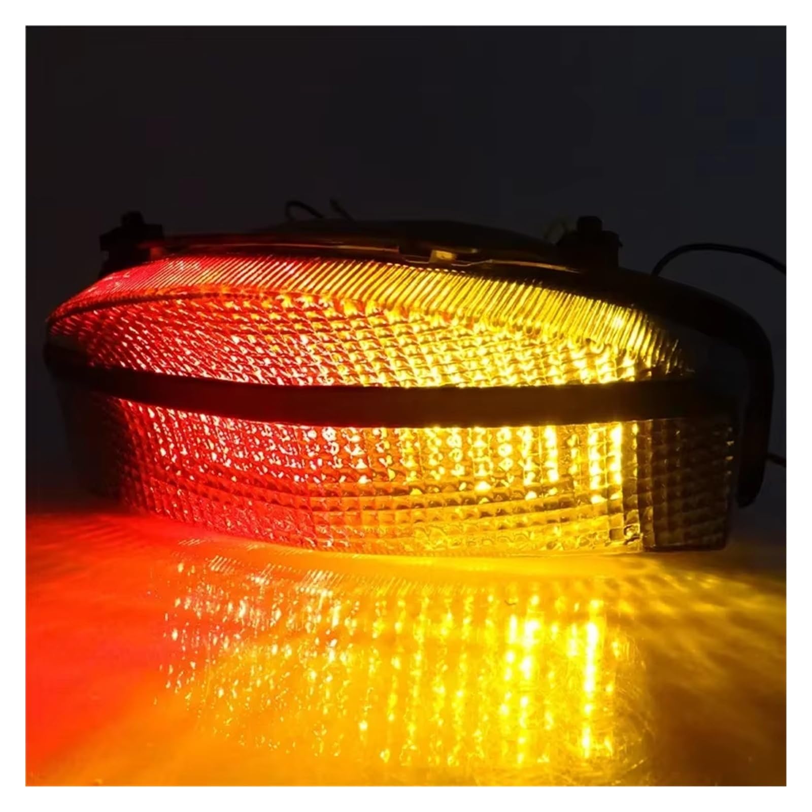 luz Trasera Motocicleta Para CBR929RR 2000-2001 Luz Trasera Freno Trasero Señales De Giro Lámpara De Luz Led Integrada(Clear Lens)